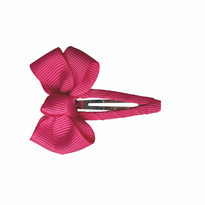 Haarspange mit Schleife in pink