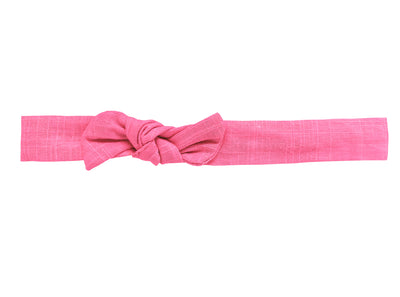 Mädchen und Baby Haarband in pink mit Schleife 