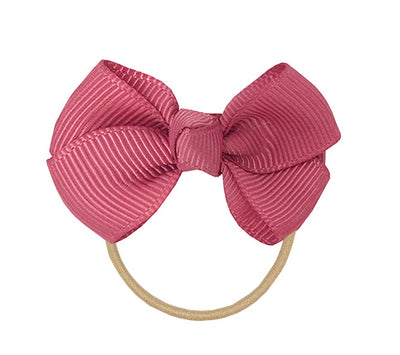 Rosa Haarschleife für Mädchen mit Gummiband