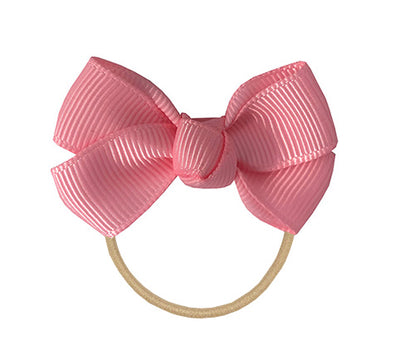 Rosa Haarschleife für Mädchen mit Gummiband