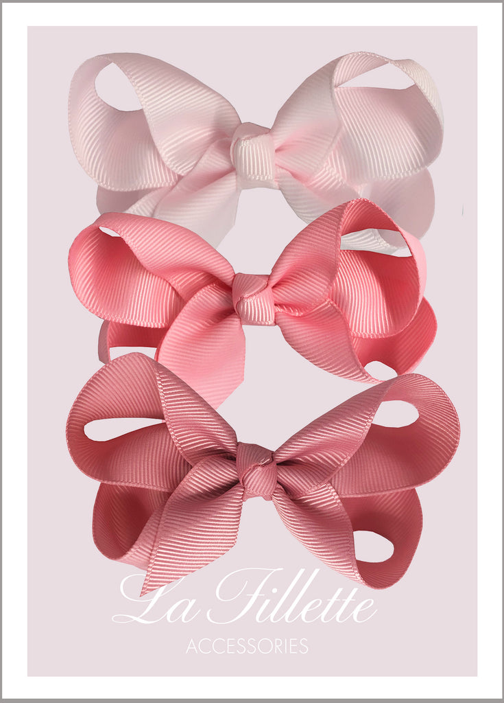 2 Stück Rosa Haarschleifen – Seidene Satin-Schleifen Mit Alligatorclip Für Frauen & Mädchen